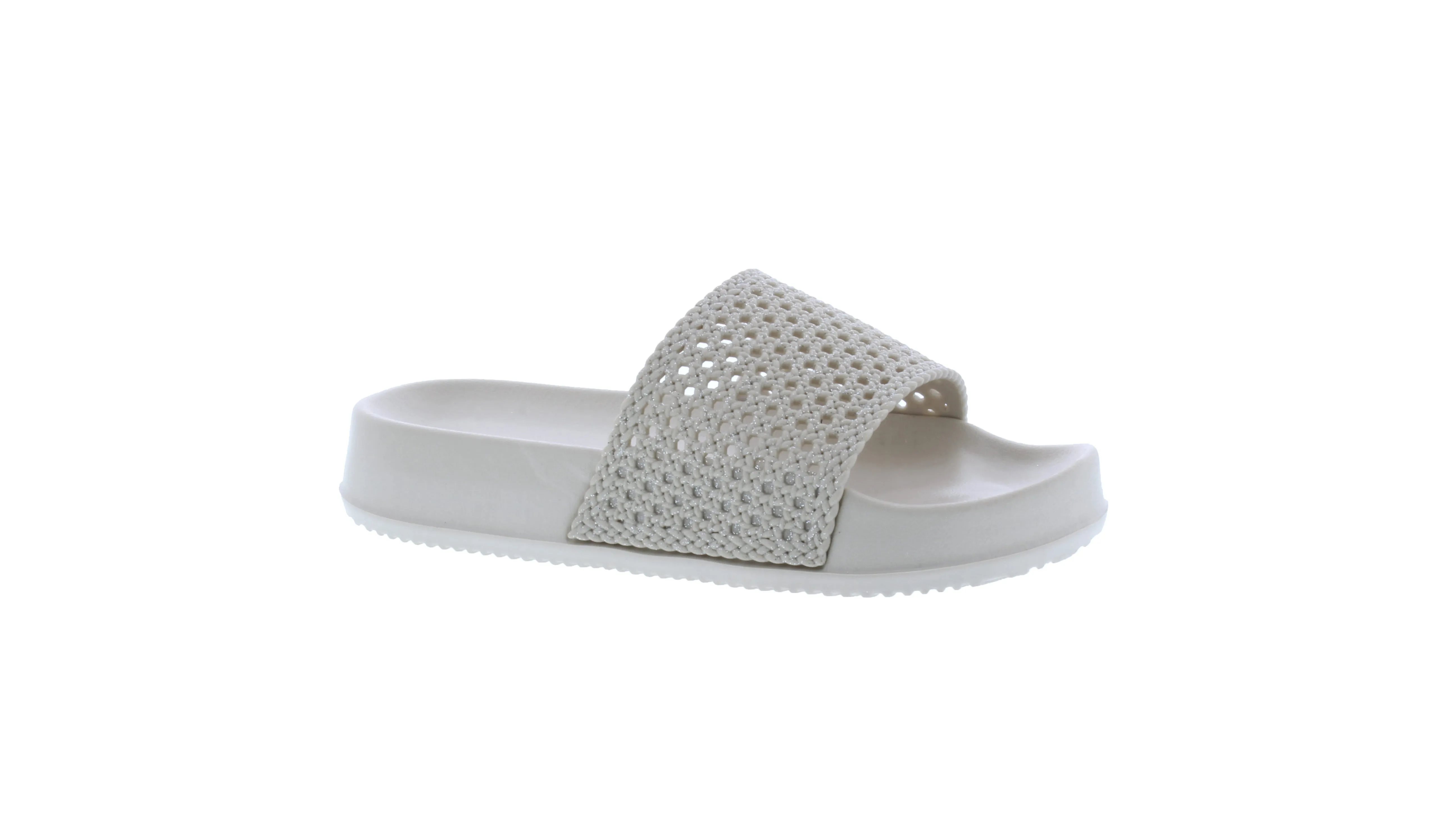 Girls Glitter Wedge Slide