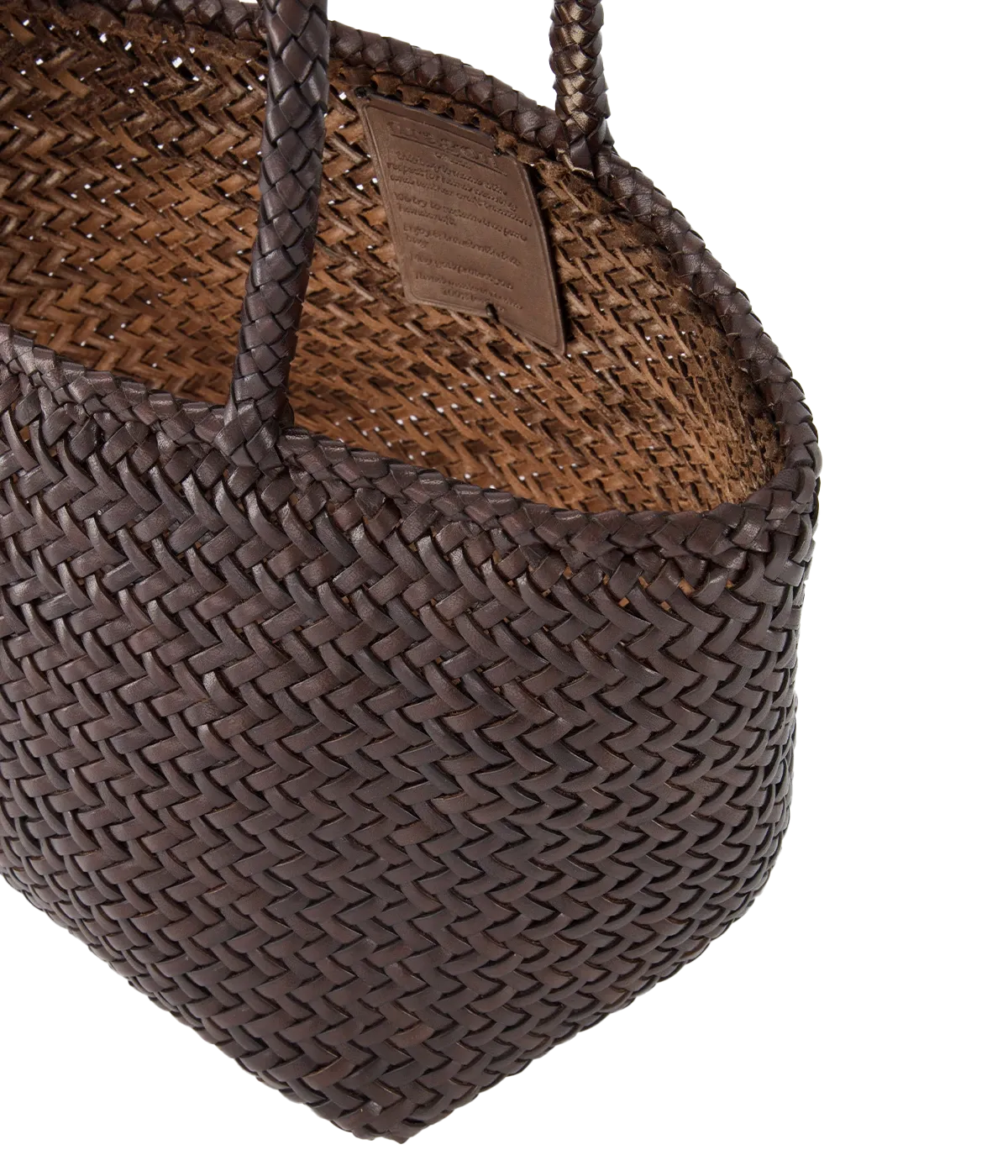 Grace Small Basket Bag in Brown