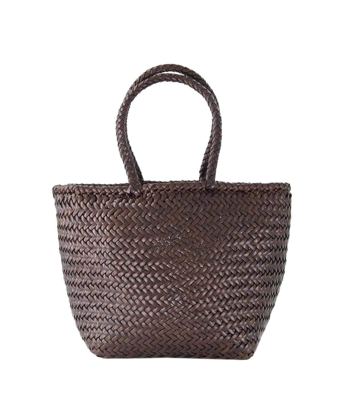 Grace Small Basket Bag in Brown