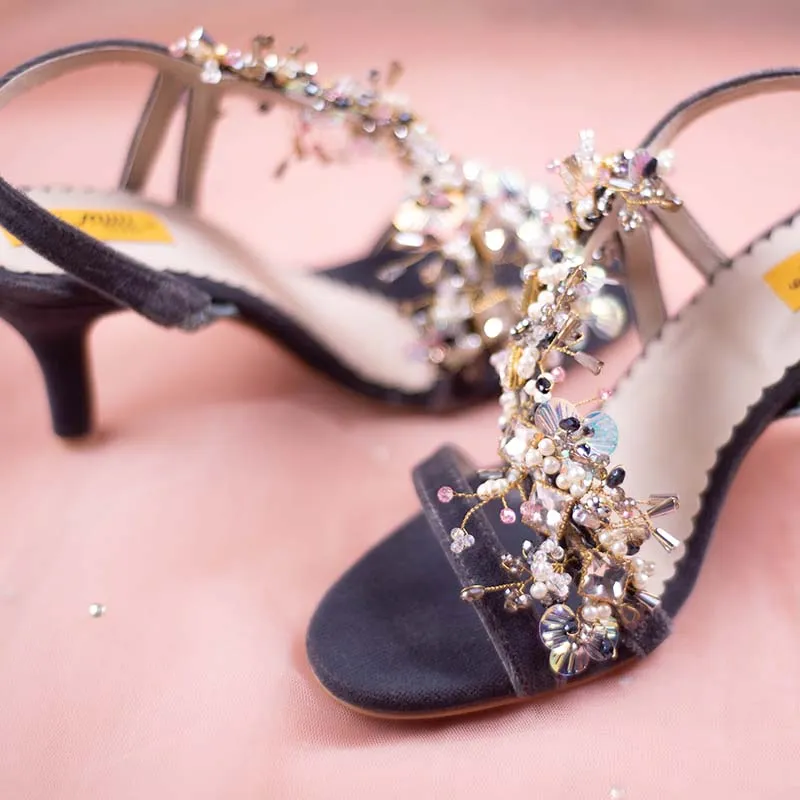 Gray Fancy Sandal