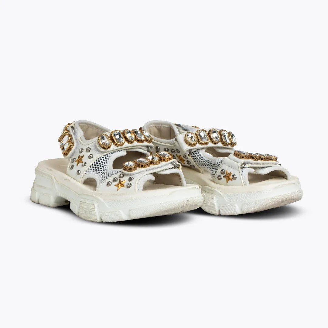 Gucci Embellished Platform Sandals