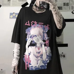 Heart Love Anime Oversized Tee From Kawaii Stop