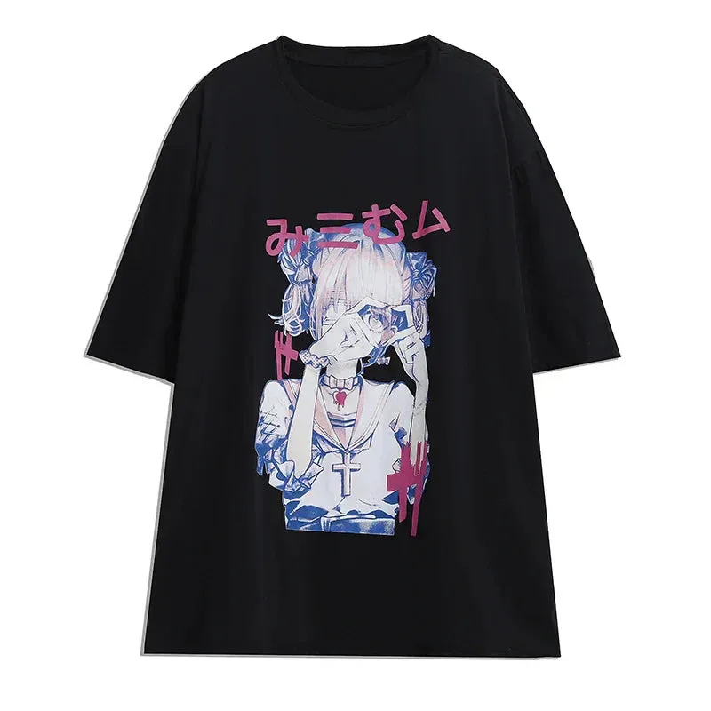 Heart Love Anime Oversized Tee From Kawaii Stop