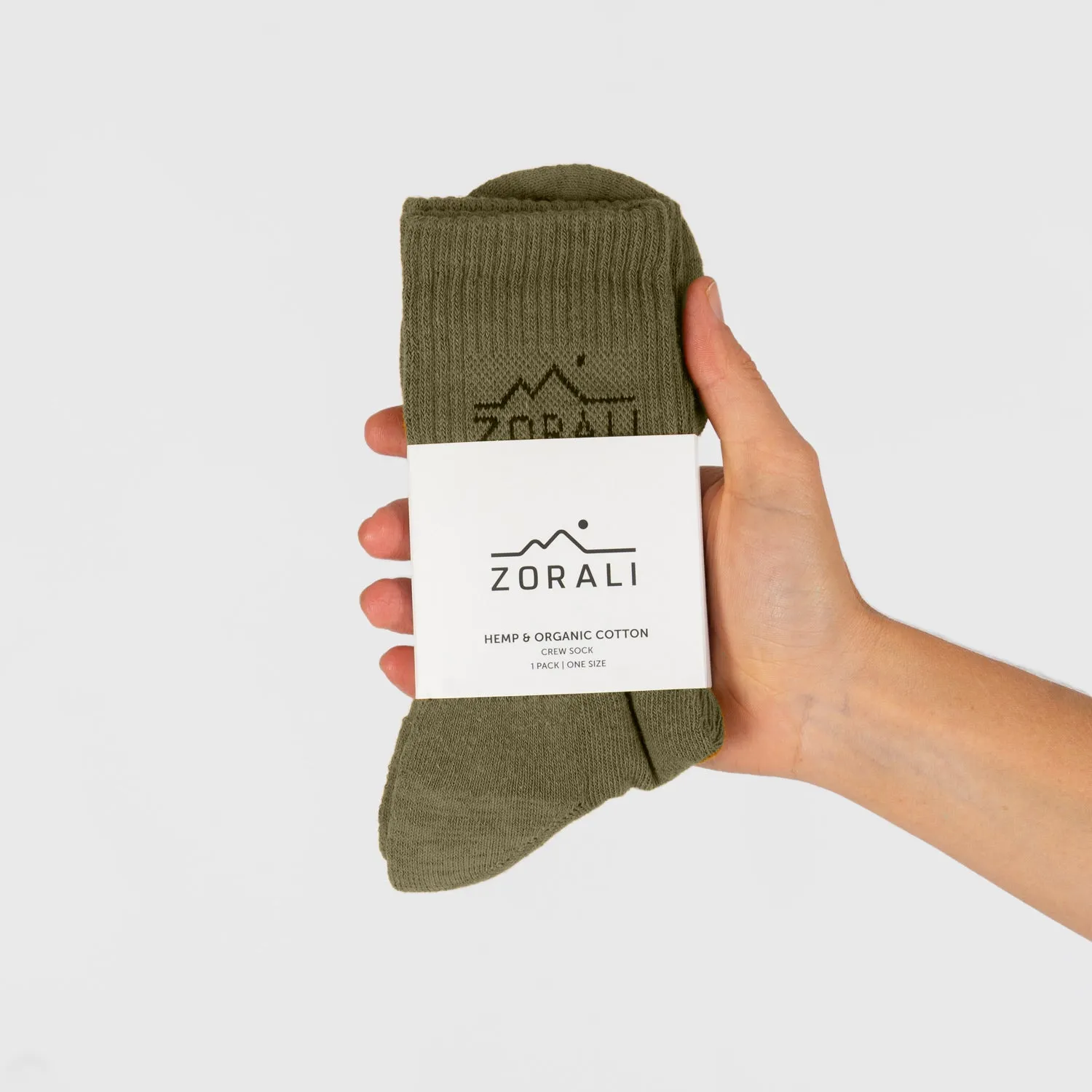 Hemp Everyday Socks 1 Pack Olive