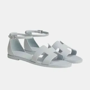 Hermes Santorini Sandals Ice Blue