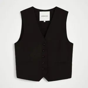 HERSKIND Double up vest - sort