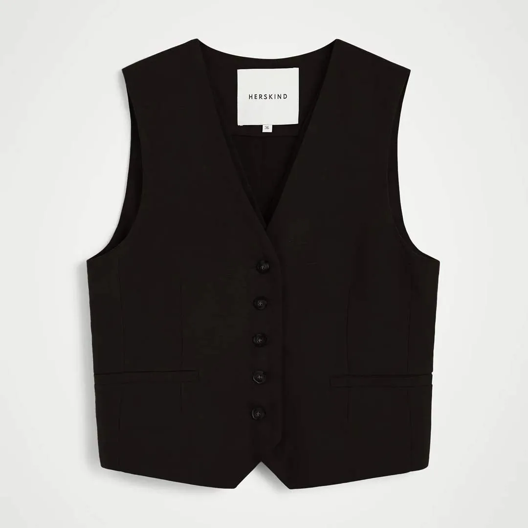 HERSKIND Double up vest - sort