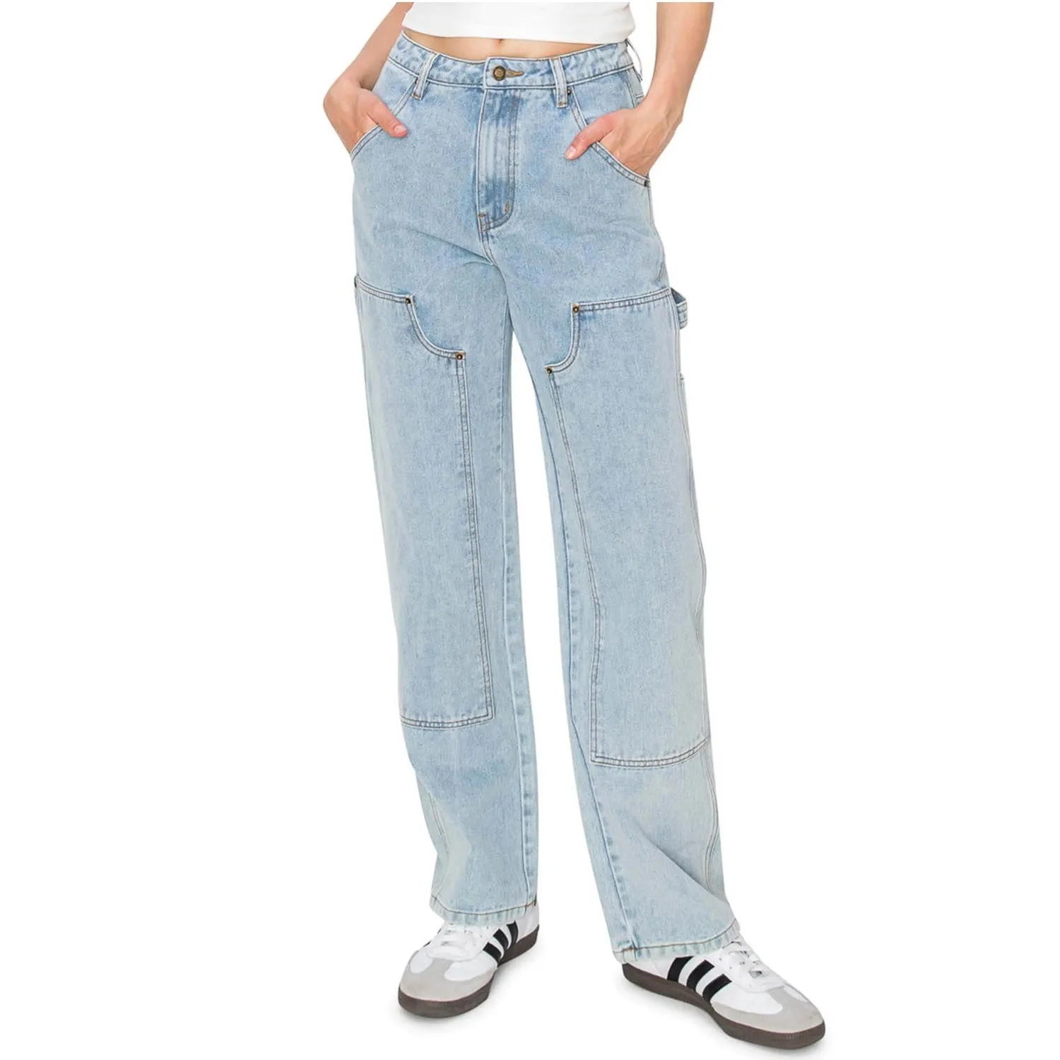 High Rise Carpenter Jeans - Medium Wash