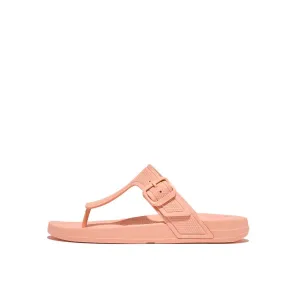IQUSHION Adjustable Buckle Flip-Flops - Blushy