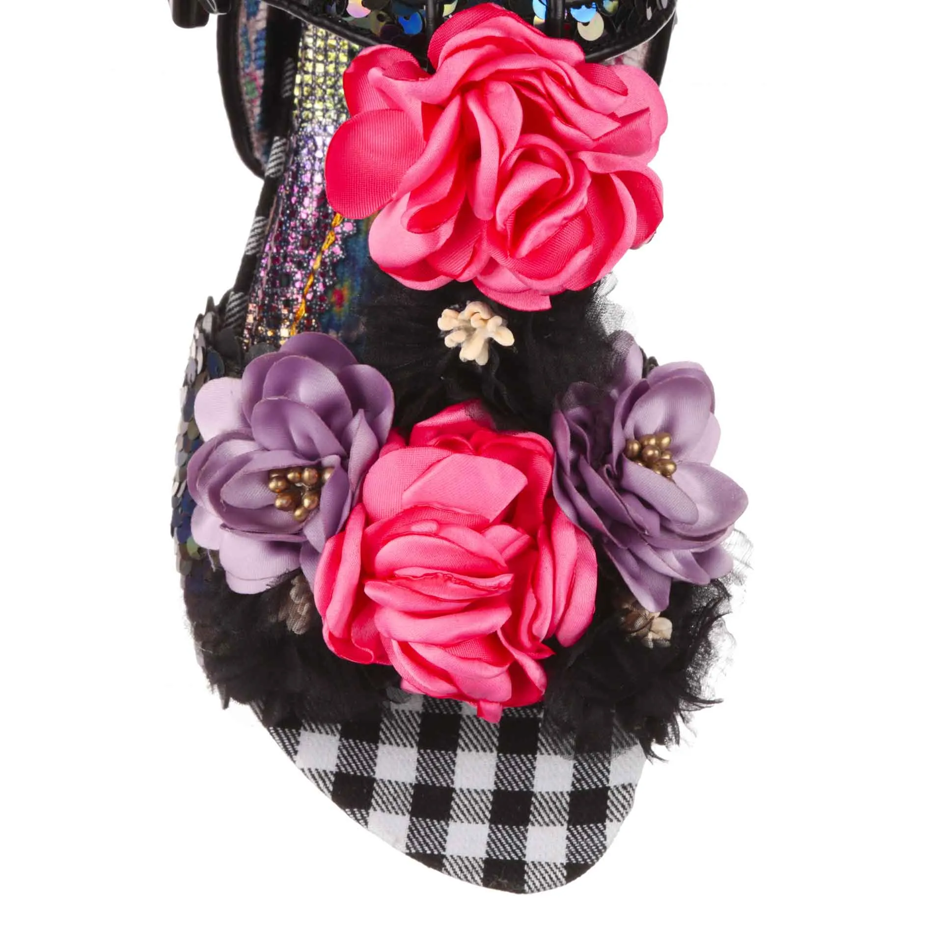 Irregular Choice Women's 3911 24 Blossoming Beauty Sandals Black