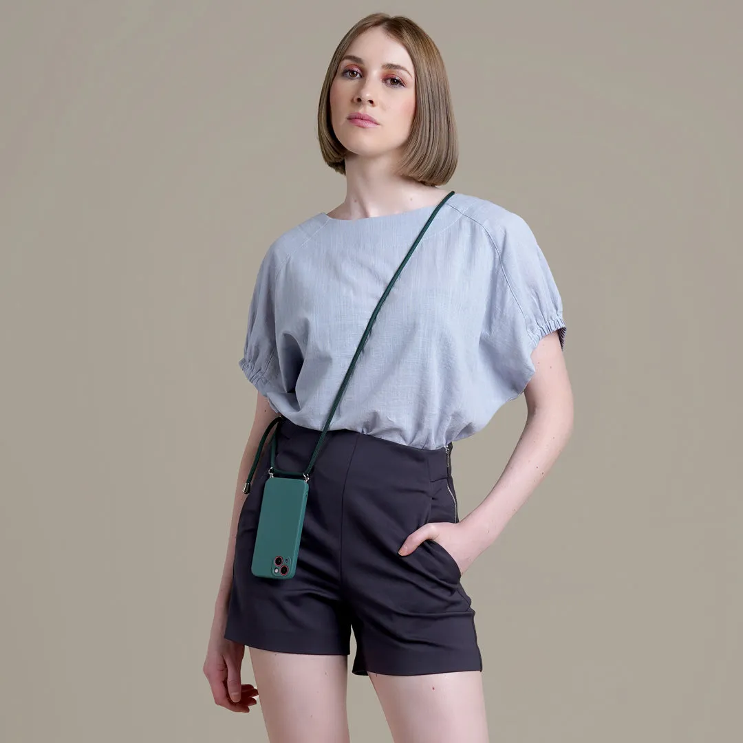 Ivanne Boat Neck Linen Top