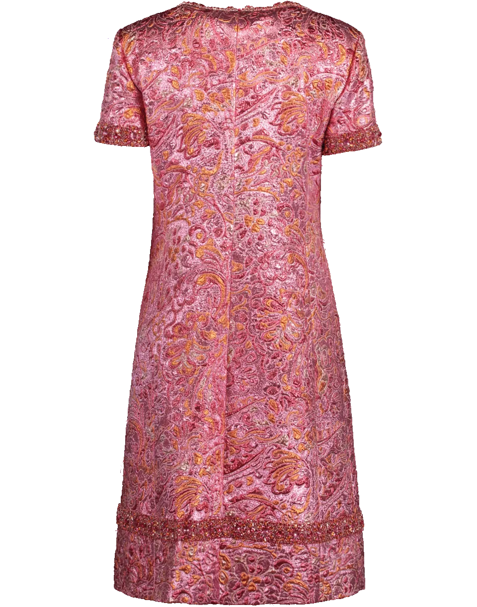 Jewel Trim Shift Dress