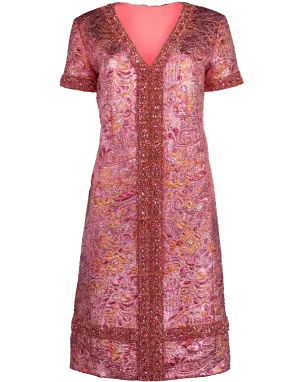 Jewel Trim Shift Dress