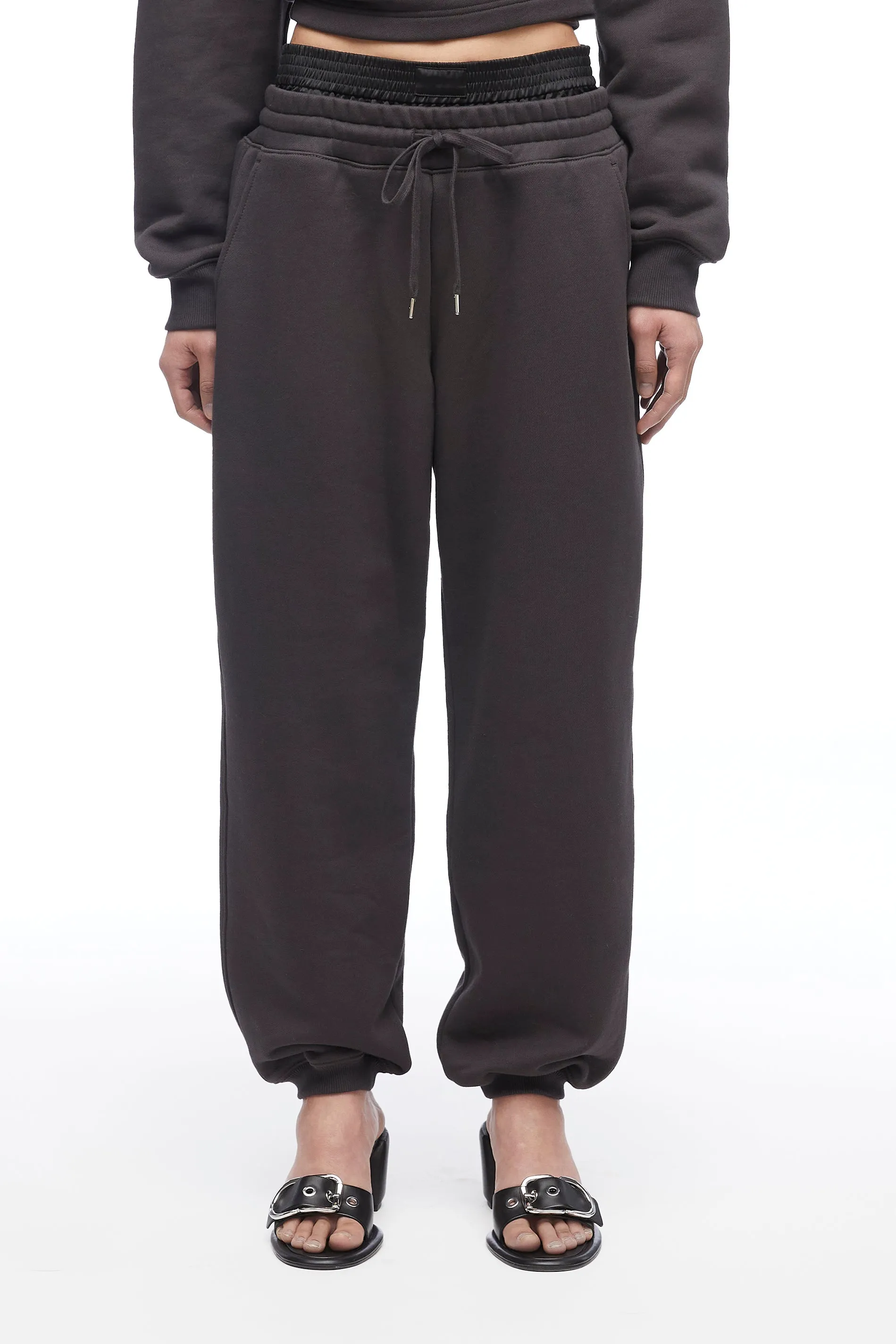 Jogger Sweatpant With Satin Boxer Waistand