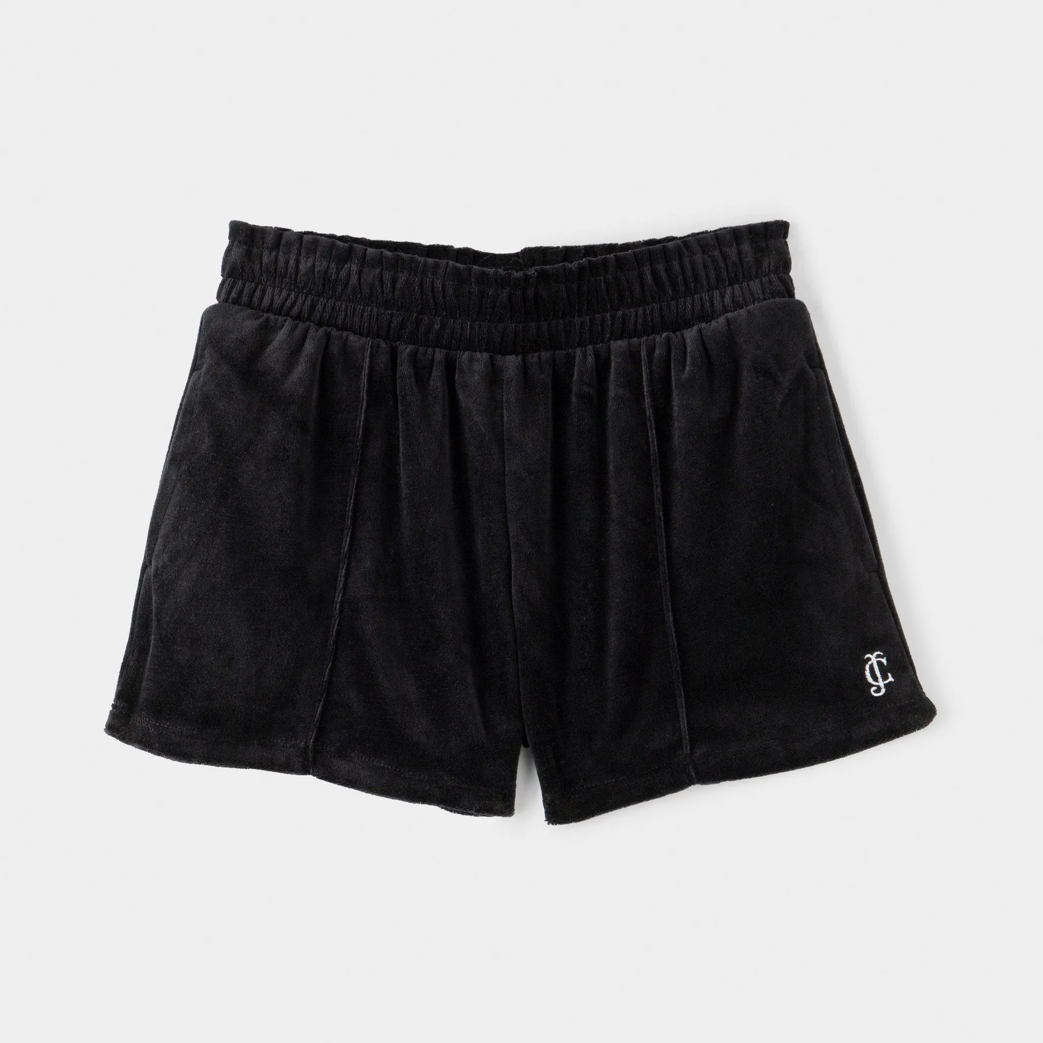 Juicy Couture Junior Girls' Velour Shorts / Deep Black