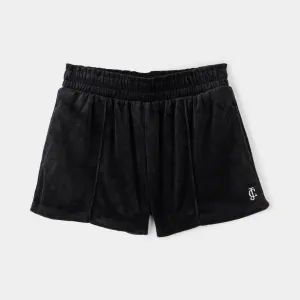 Juicy Couture Junior Girls' Velour Shorts / Deep Black