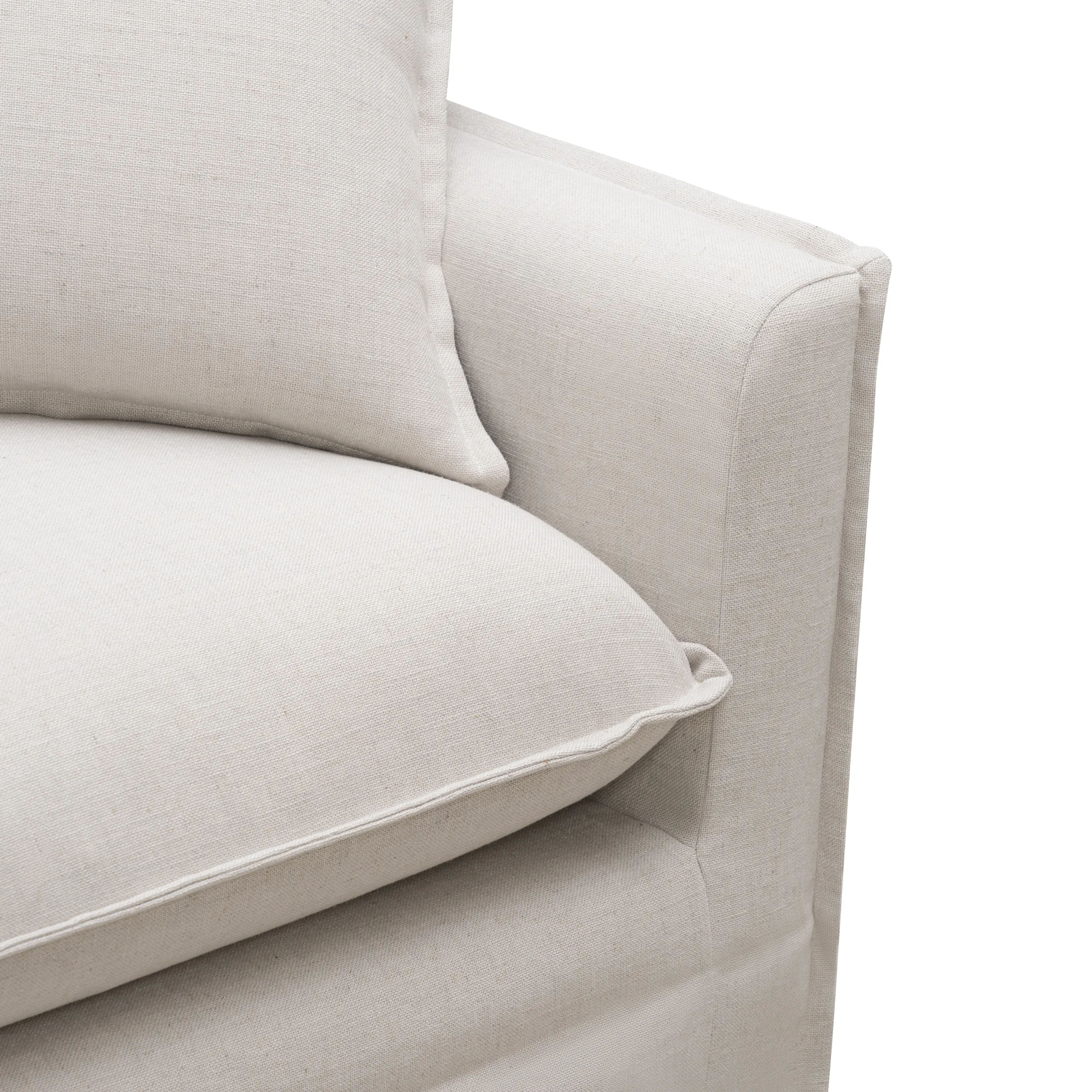 Juno Slipcover 2 Seater Sofa - Luna Oatmeal