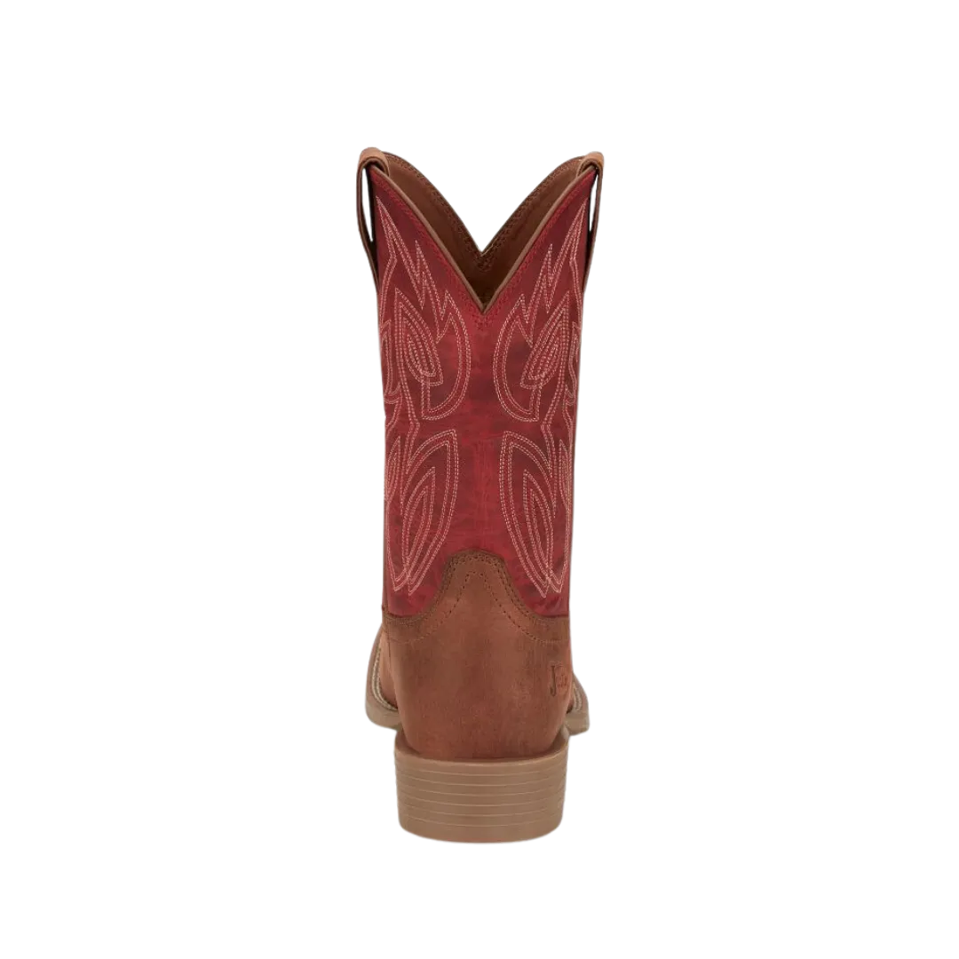 Justin Men's Cognac Canter Broad Square Boots