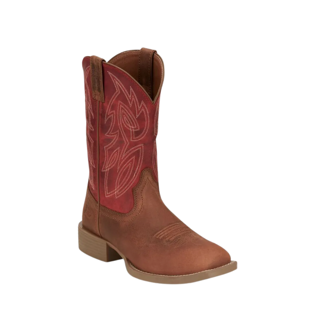 Justin Men's Cognac Canter Broad Square Boots