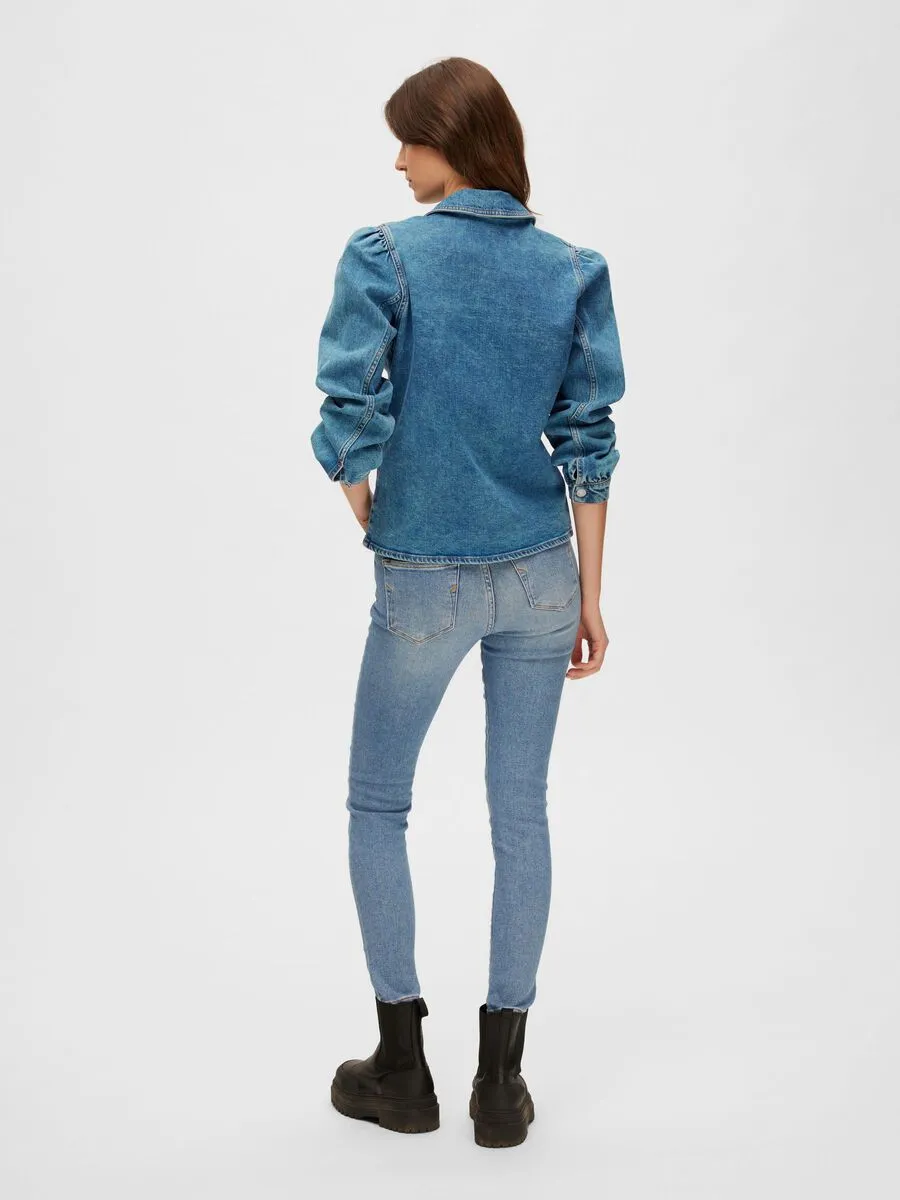 Karna LS Shirt  - Light Blue Denim