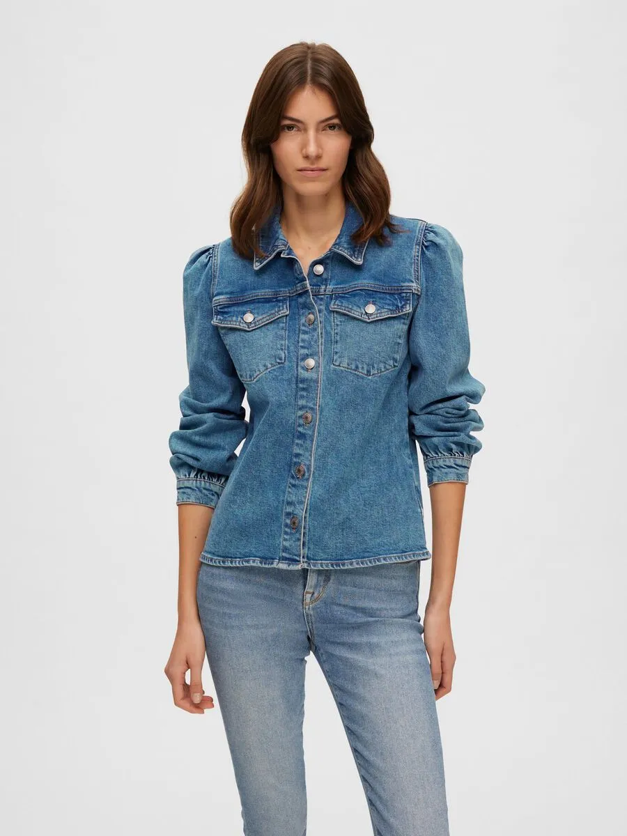 Karna LS Shirt  - Light Blue Denim