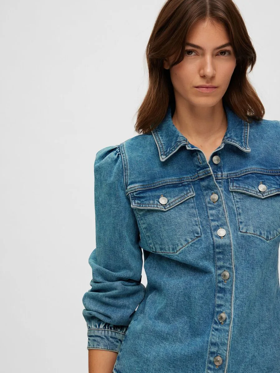 Karna LS Shirt  - Light Blue Denim