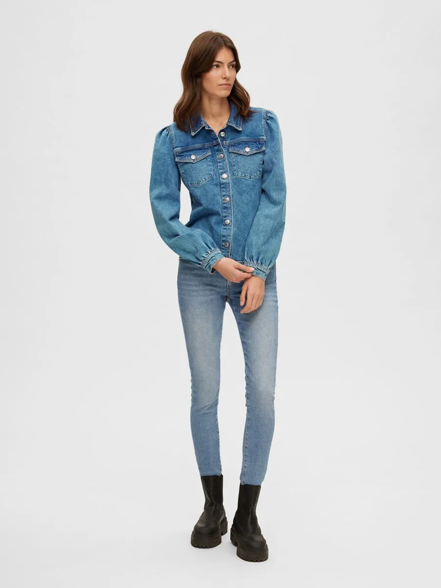 Karna LS Shirt  - Light Blue Denim