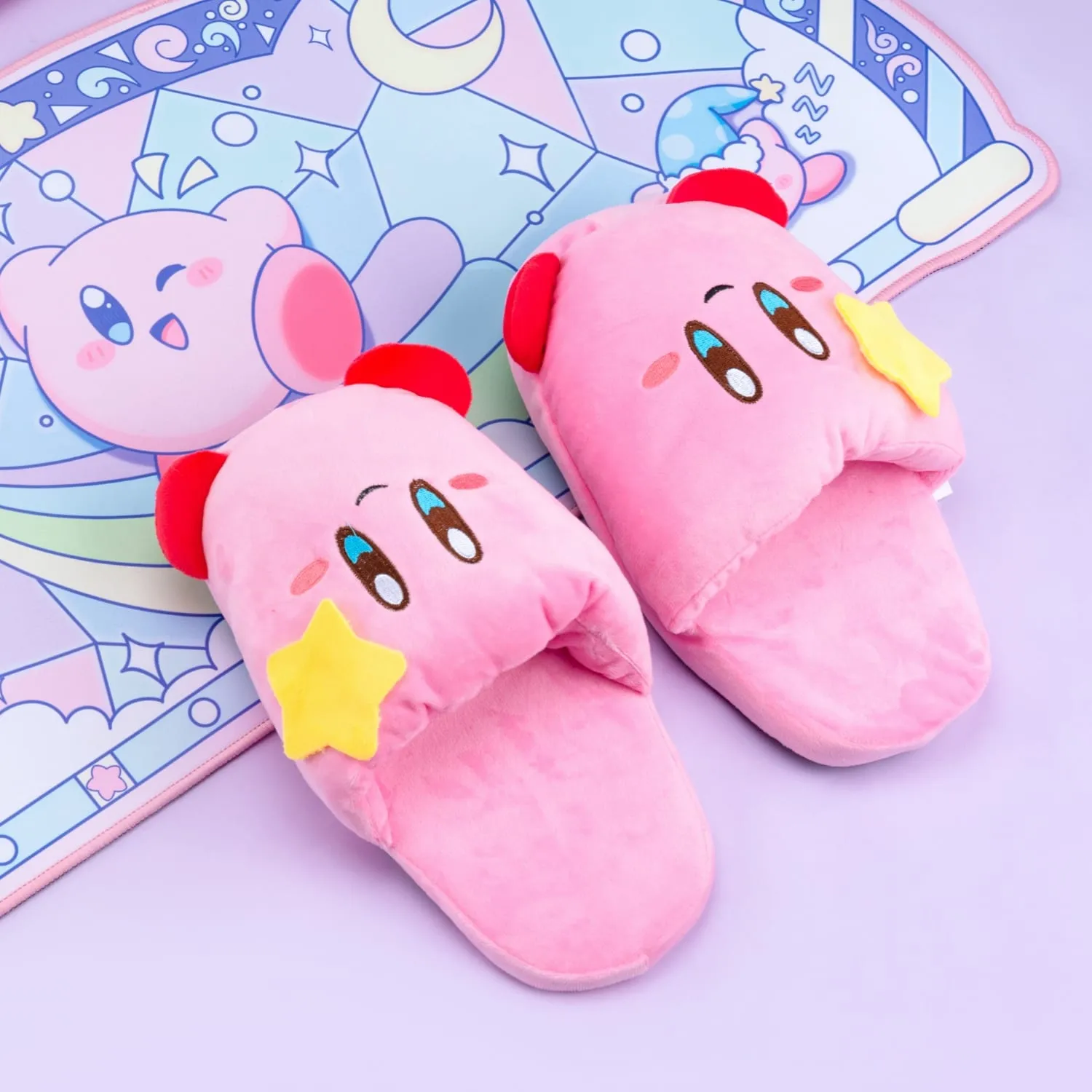 Kirby Star Slipper | Cute Anime House Shoes One Size Adult Women