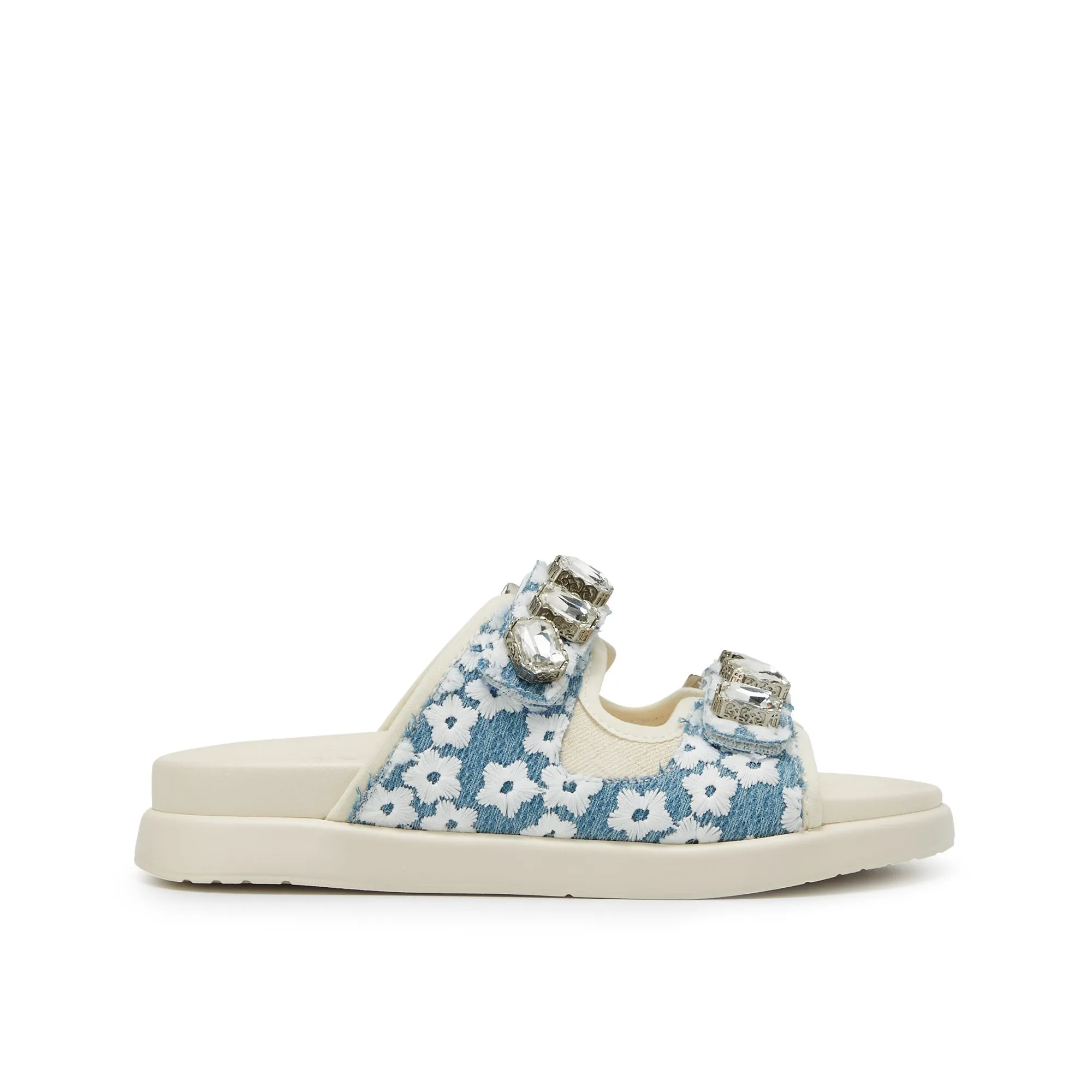 Lacey Flat Sandals Off-White