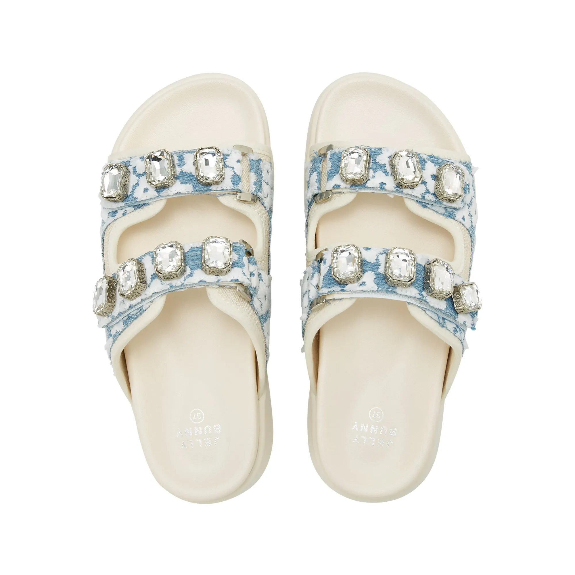 Lacey Flat Sandals Off-White