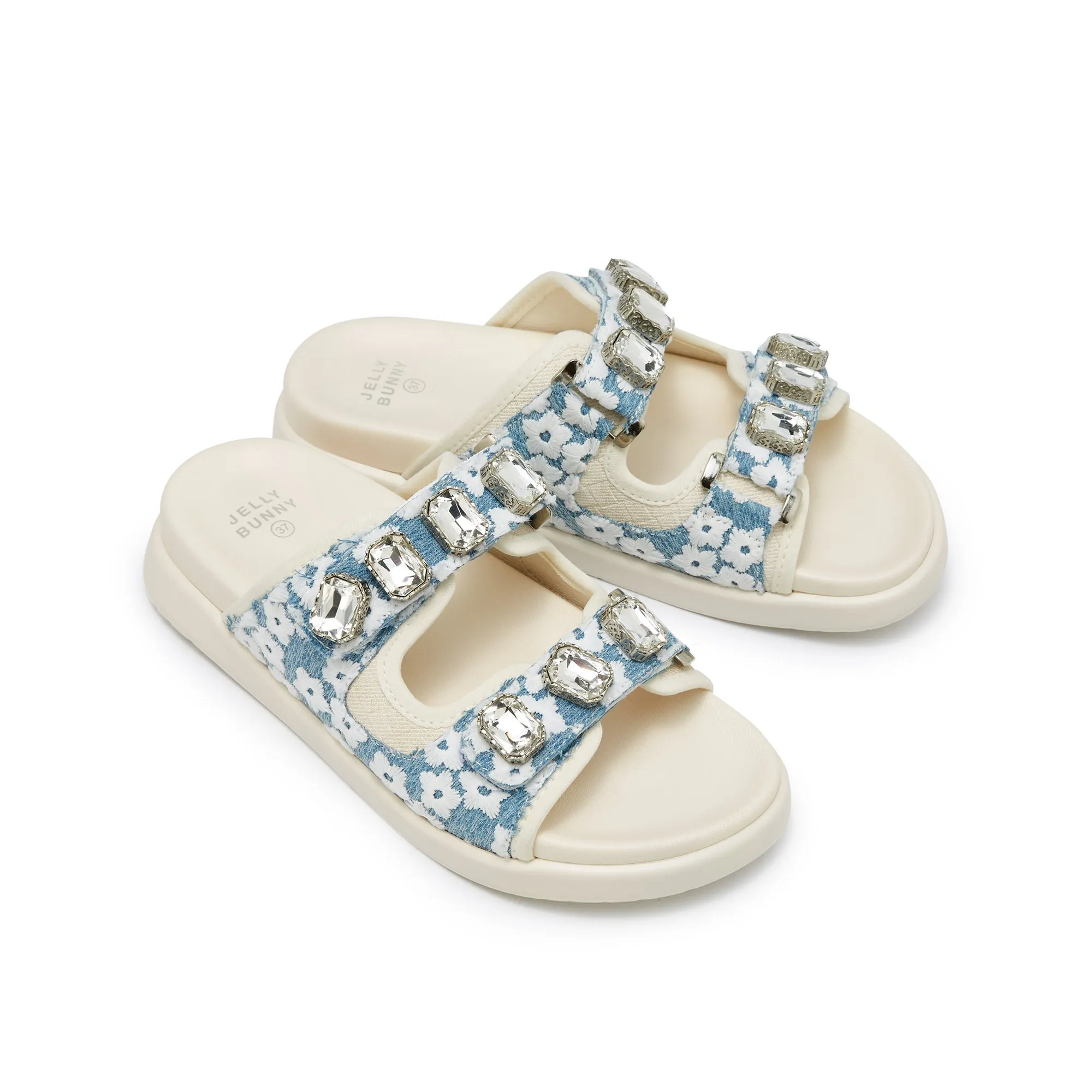 Lacey Flat Sandals Off-White