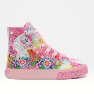Lelli Kelly Unicorn Baseball Boot Lked1002 Pink
