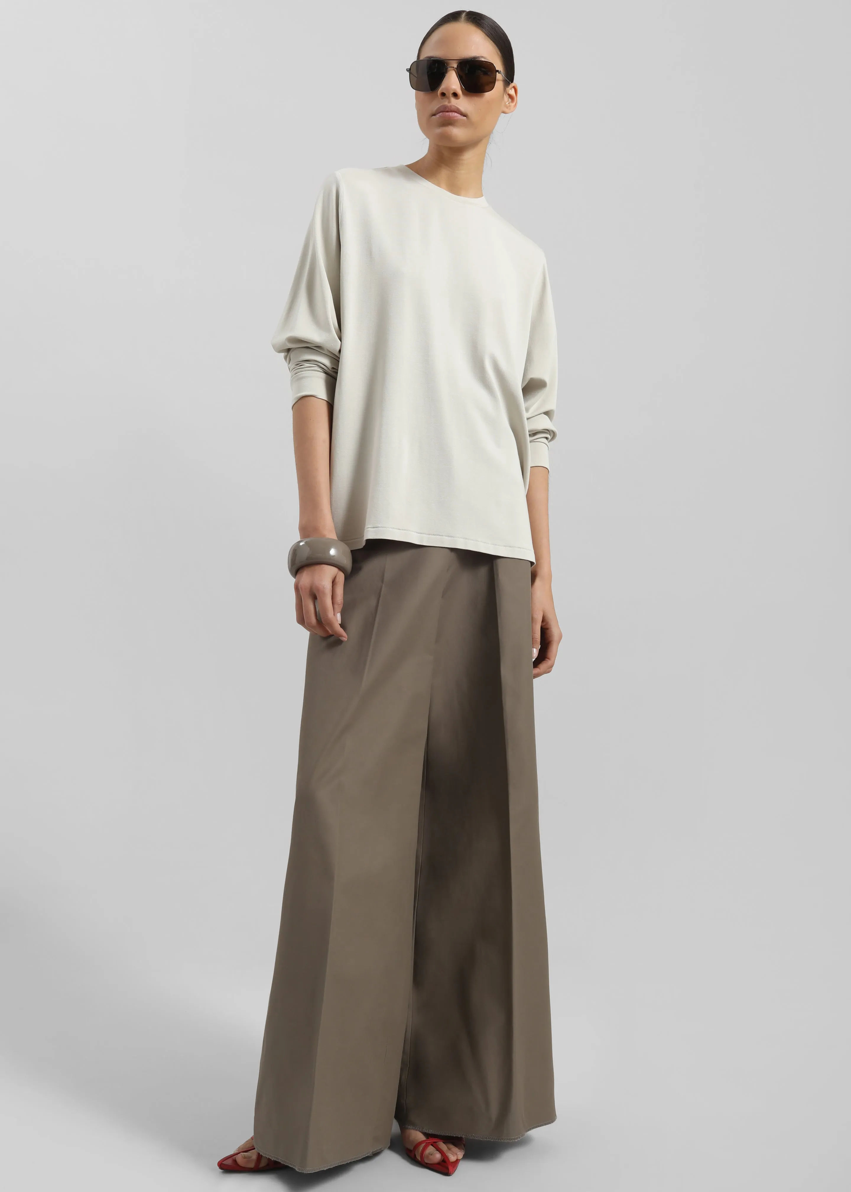 Lohja Long Sleeve Tee - Light Beige