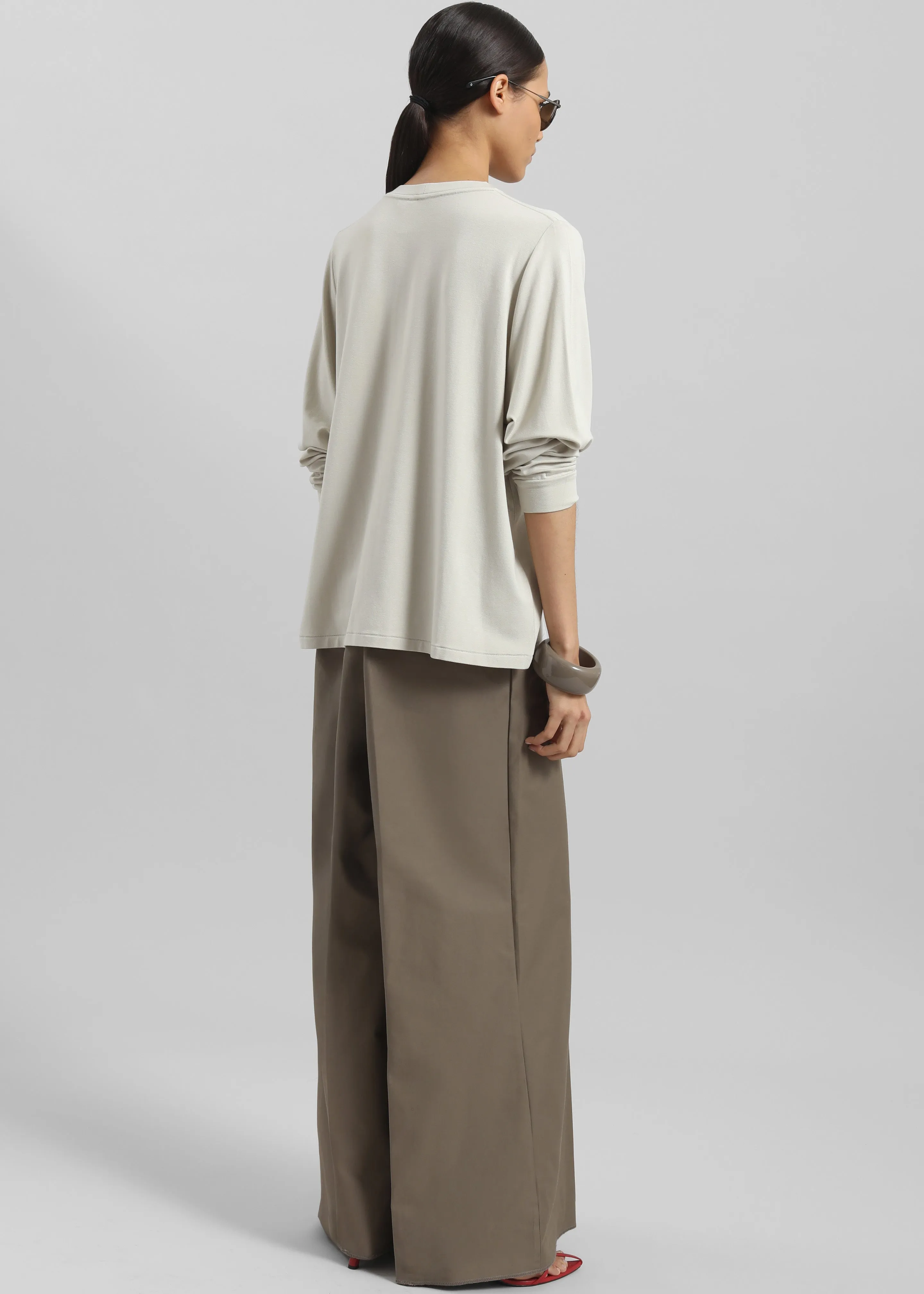 Lohja Long Sleeve Tee - Light Beige