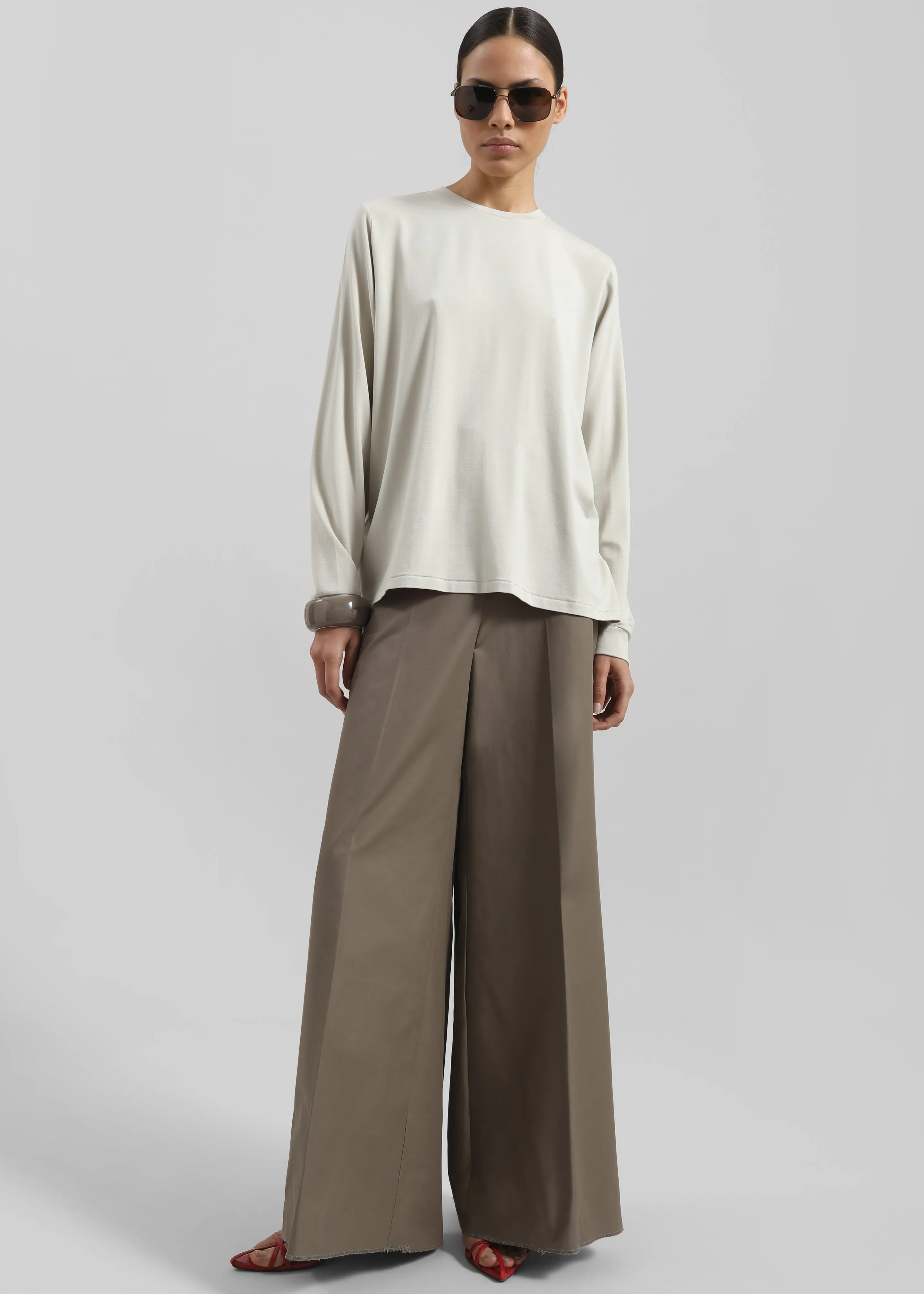 Lohja Long Sleeve Tee - Light Beige