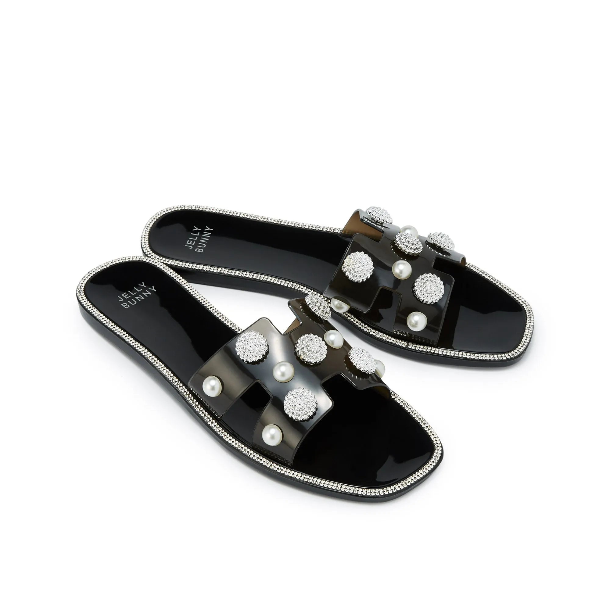 Martina Flat Sandals Black