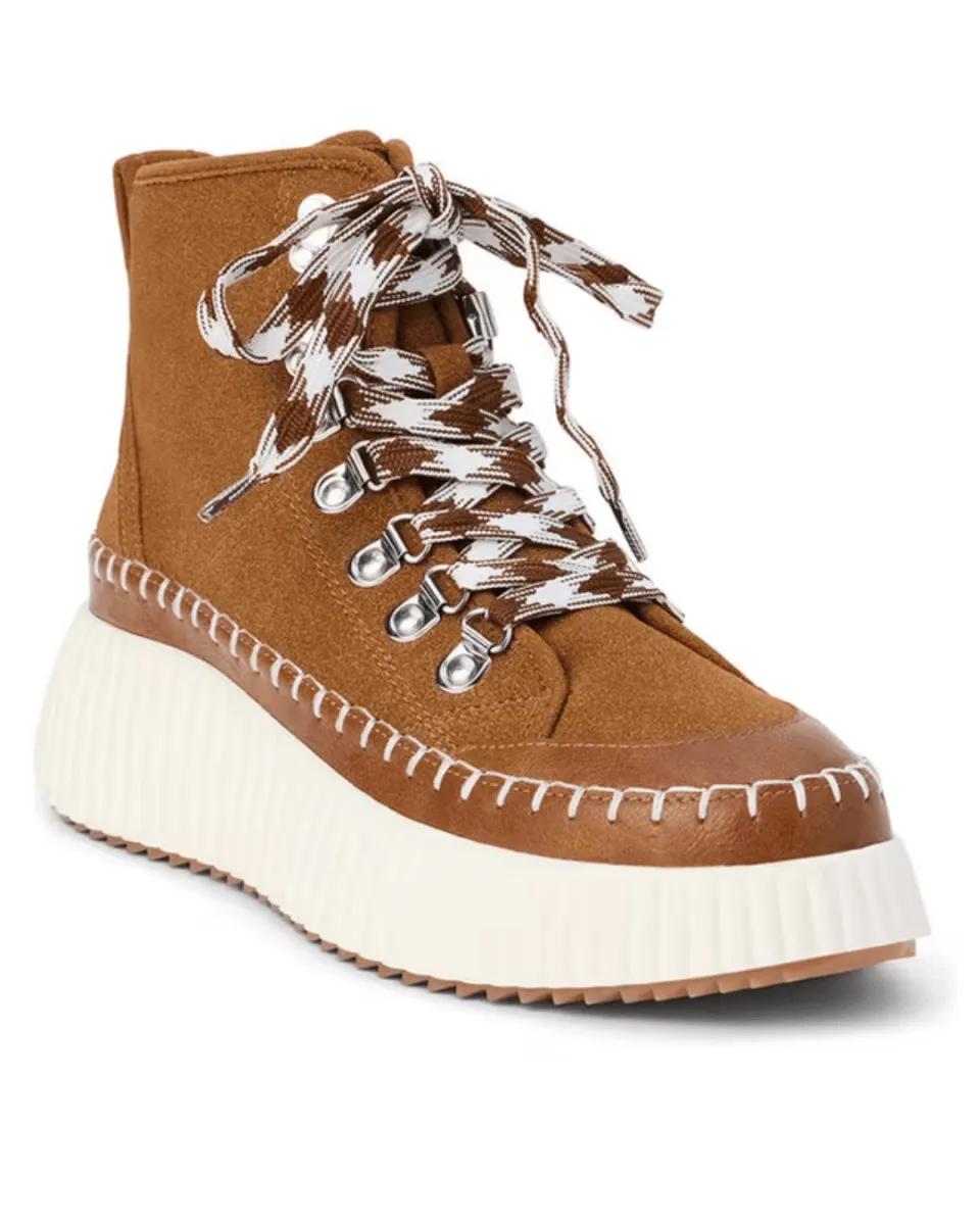 Matisse: Trek Lace Up Hiker Sneaker Boot - Chestnut