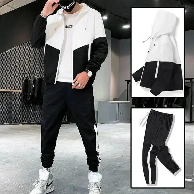 Men's Hip Hop Tracksuit, Korean Streetwear Style
