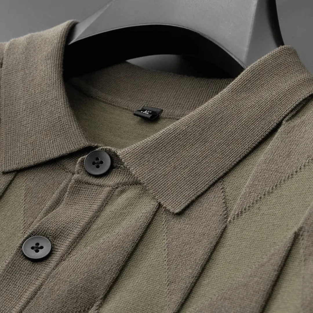 Men's Lightweight Cashmere Blend Polo Shirt