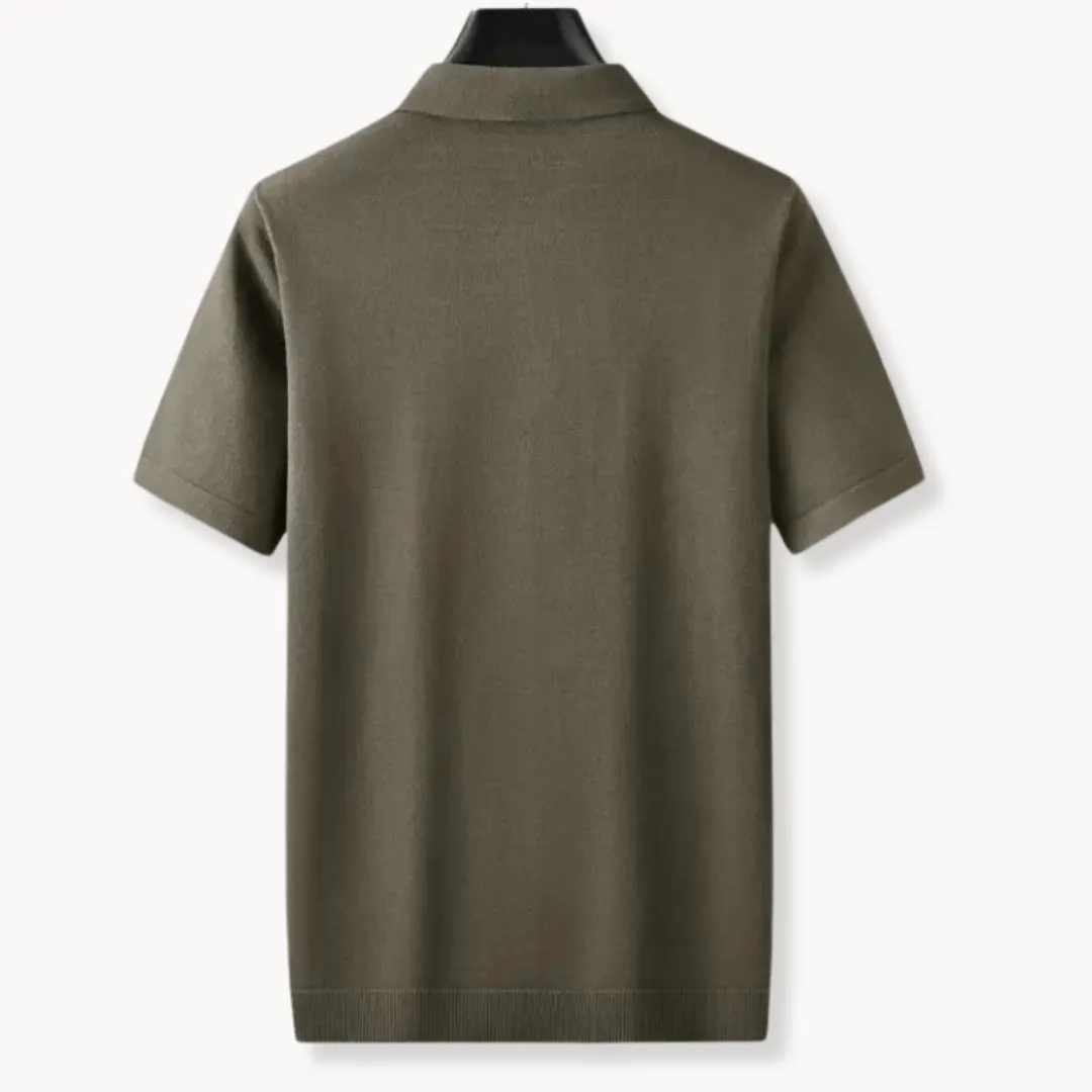 Men's Lightweight Cashmere Blend Polo Shirt