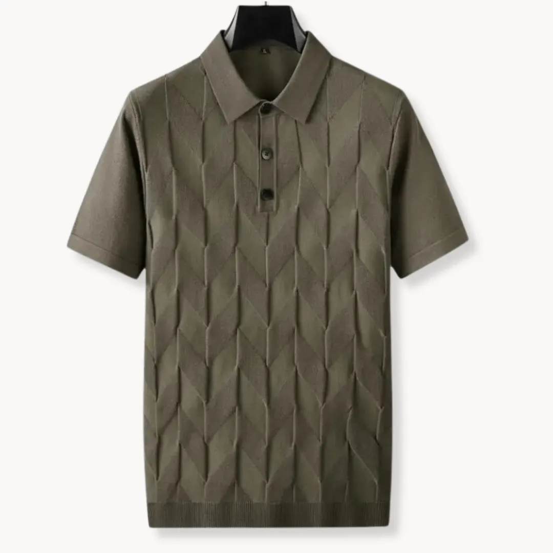 Men's Lightweight Cashmere Blend Polo Shirt