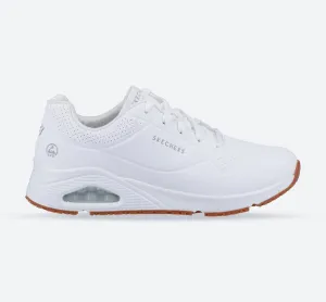 Men's Wide Fit Skechers 200054EC Uno SR Trainers - White