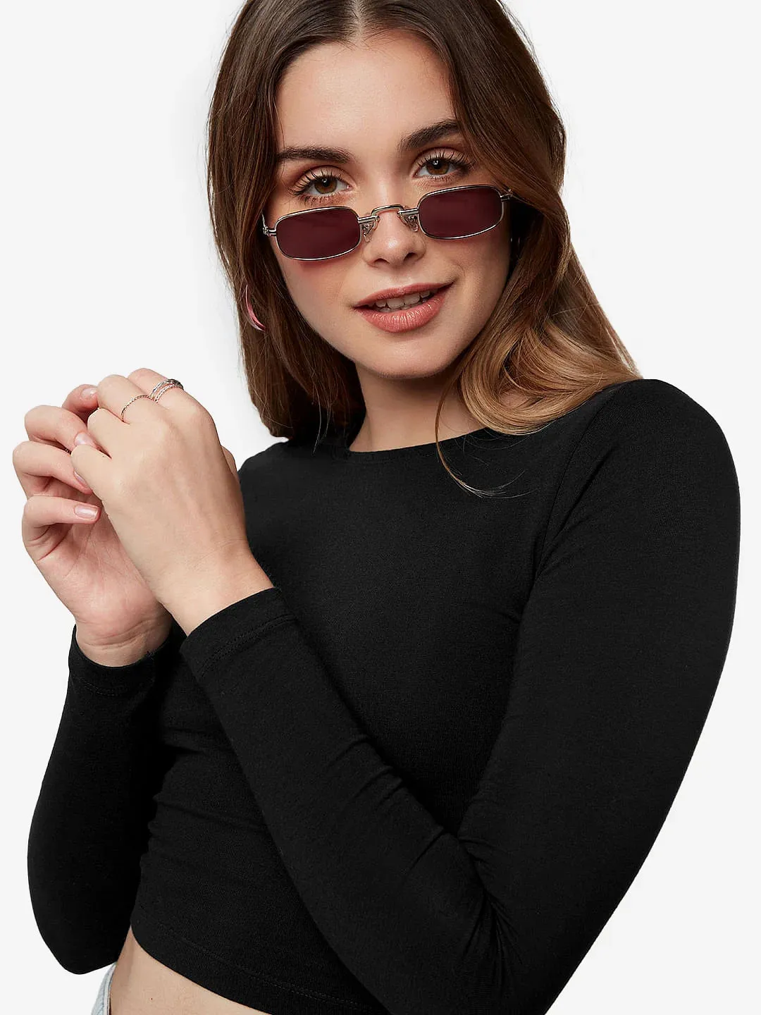 Modern Casual: Long Sleeve Crop Top