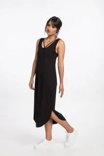 NES - Lounge Lattice Dress - Black