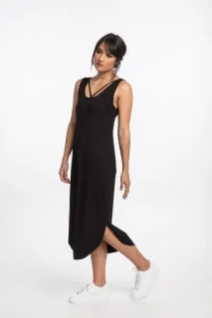 NES - Lounge Lattice Dress - Black