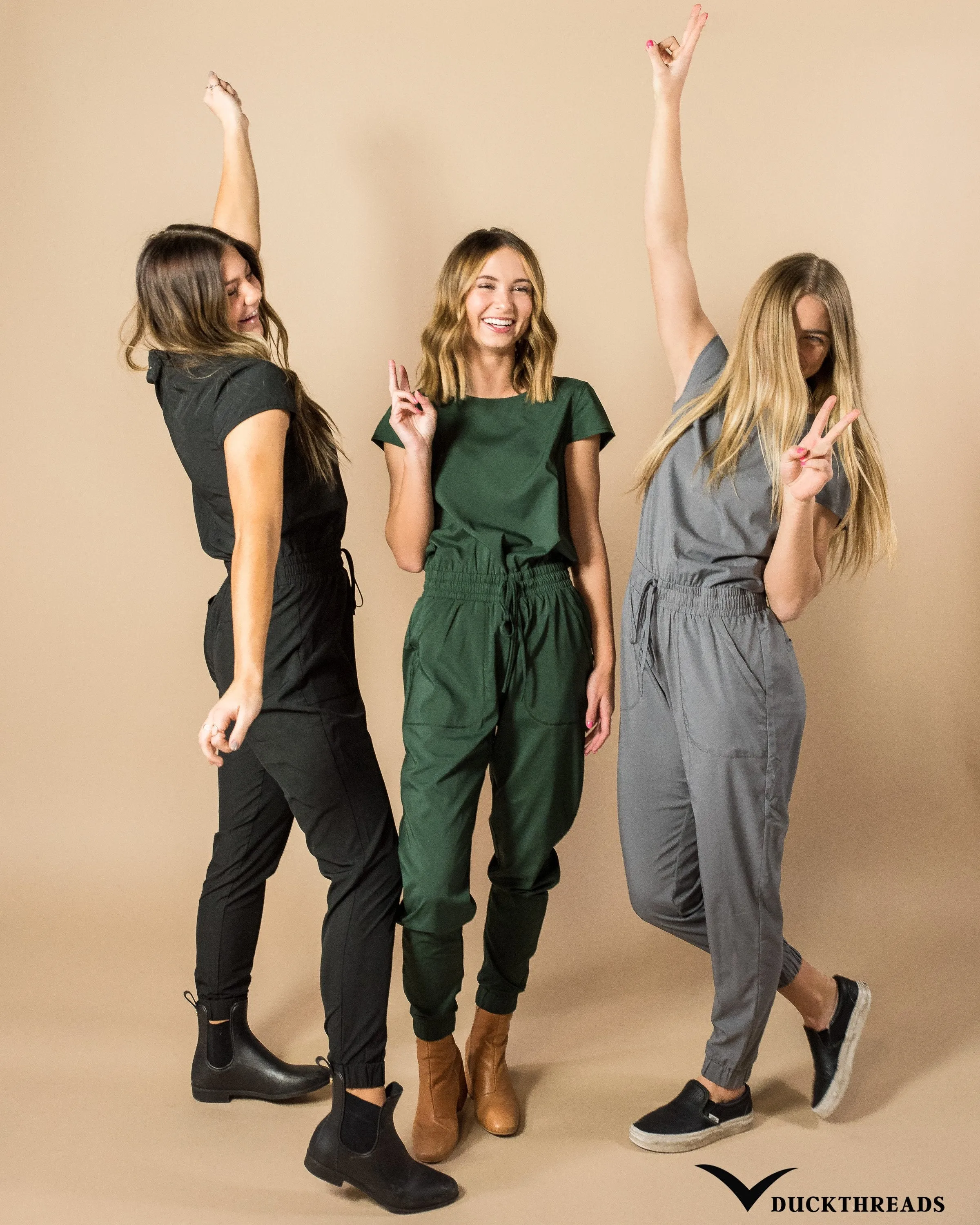 Plain Green Jumpsuit