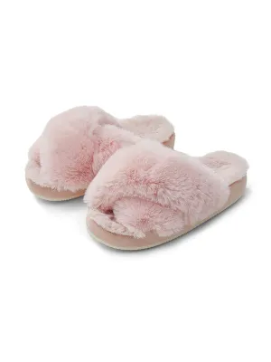 Plush Soft-soled Slippers - Pink
