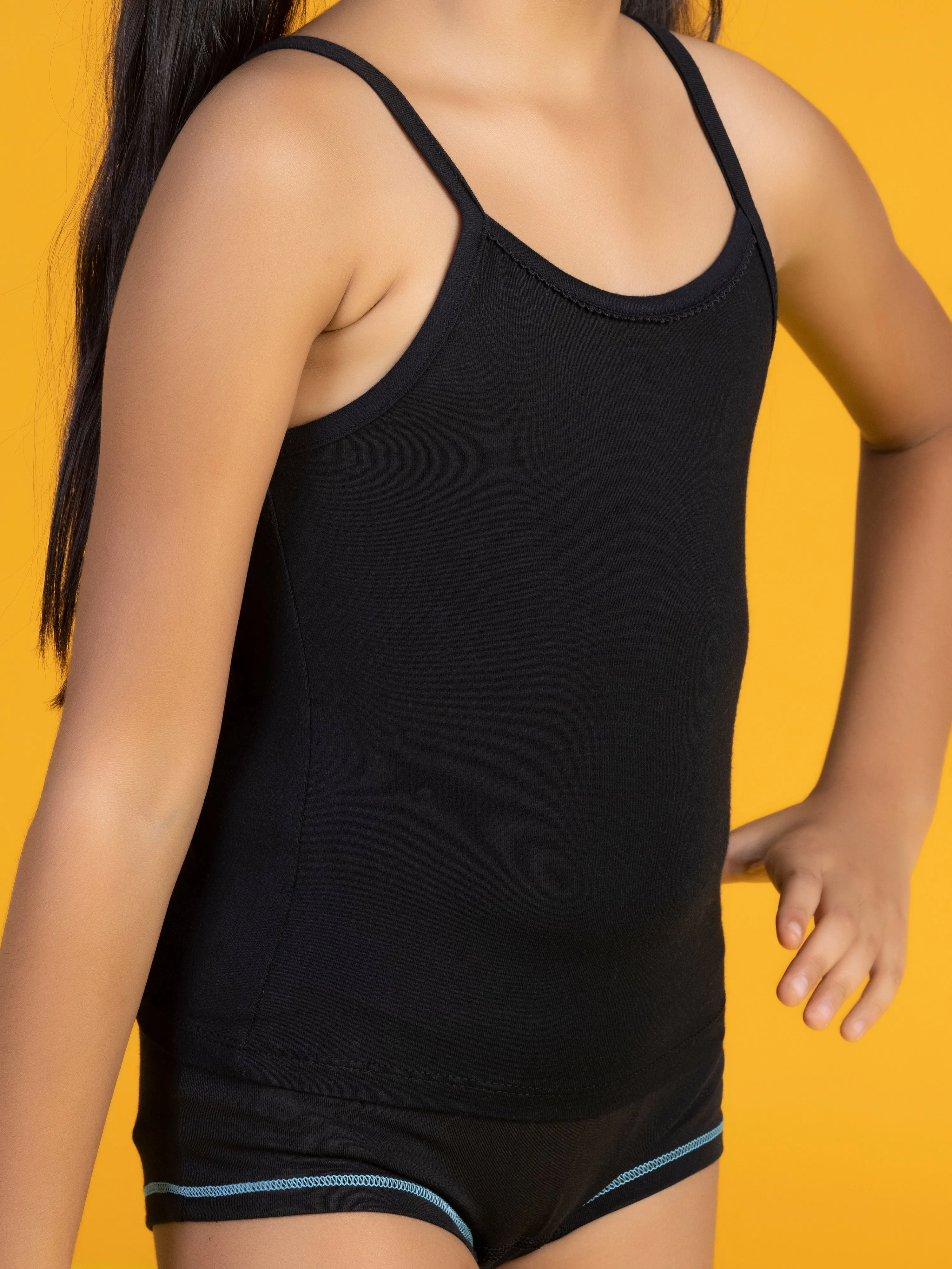 Primary Girls Slip Black Tencel Modal