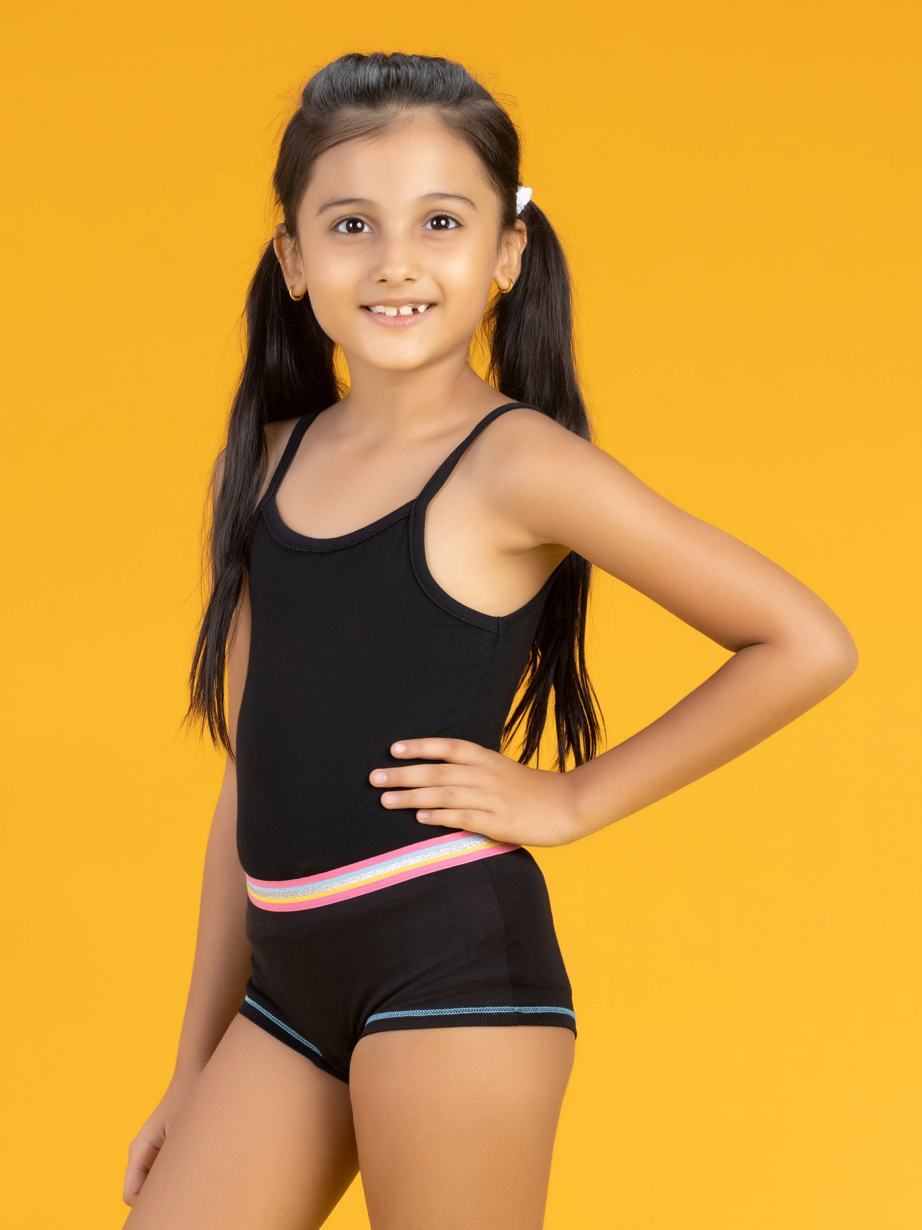 Primary Girls Slip Black Tencel Modal