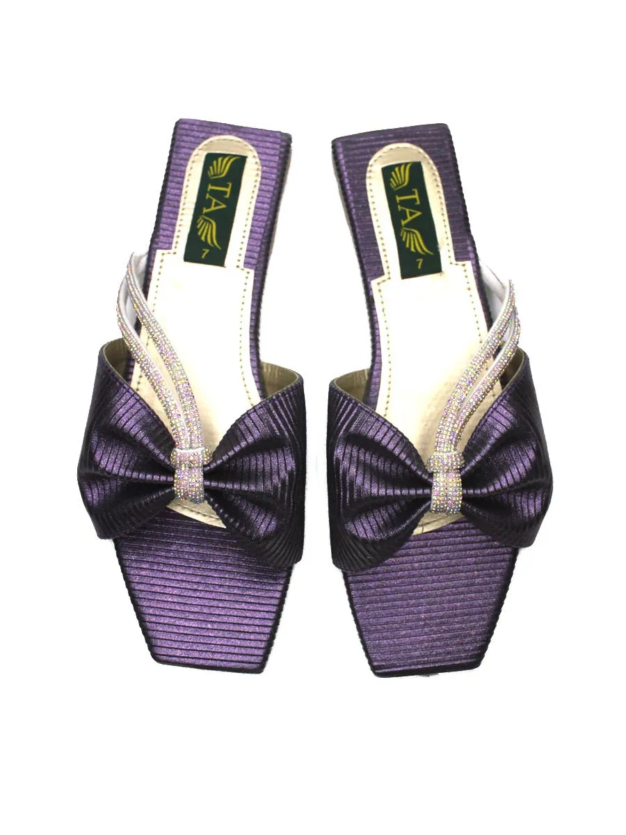 Purple Fancy Slippers